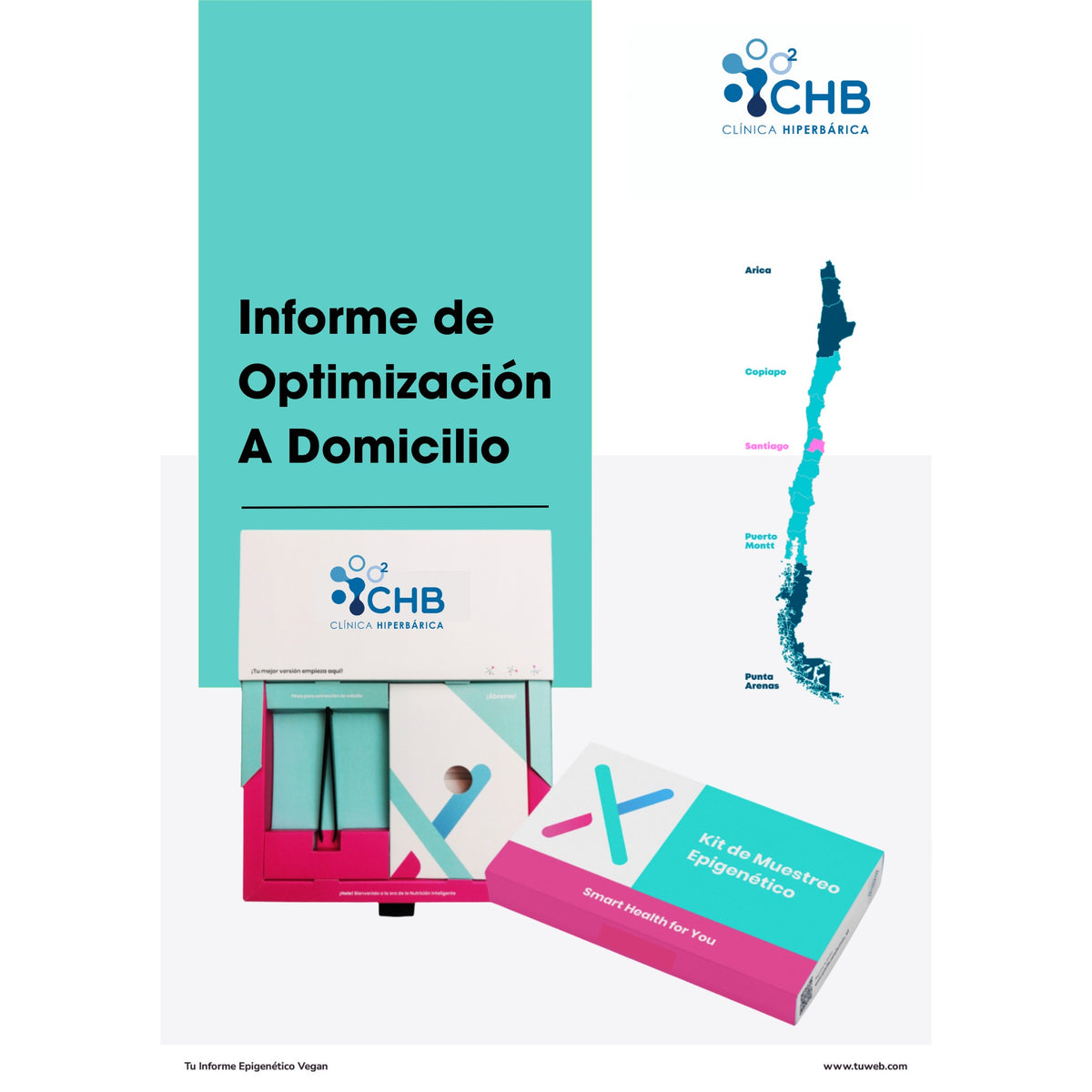 Kit del Test Epigenético a domicilio con envíos a todo Chile — Clínica Hiperbárica