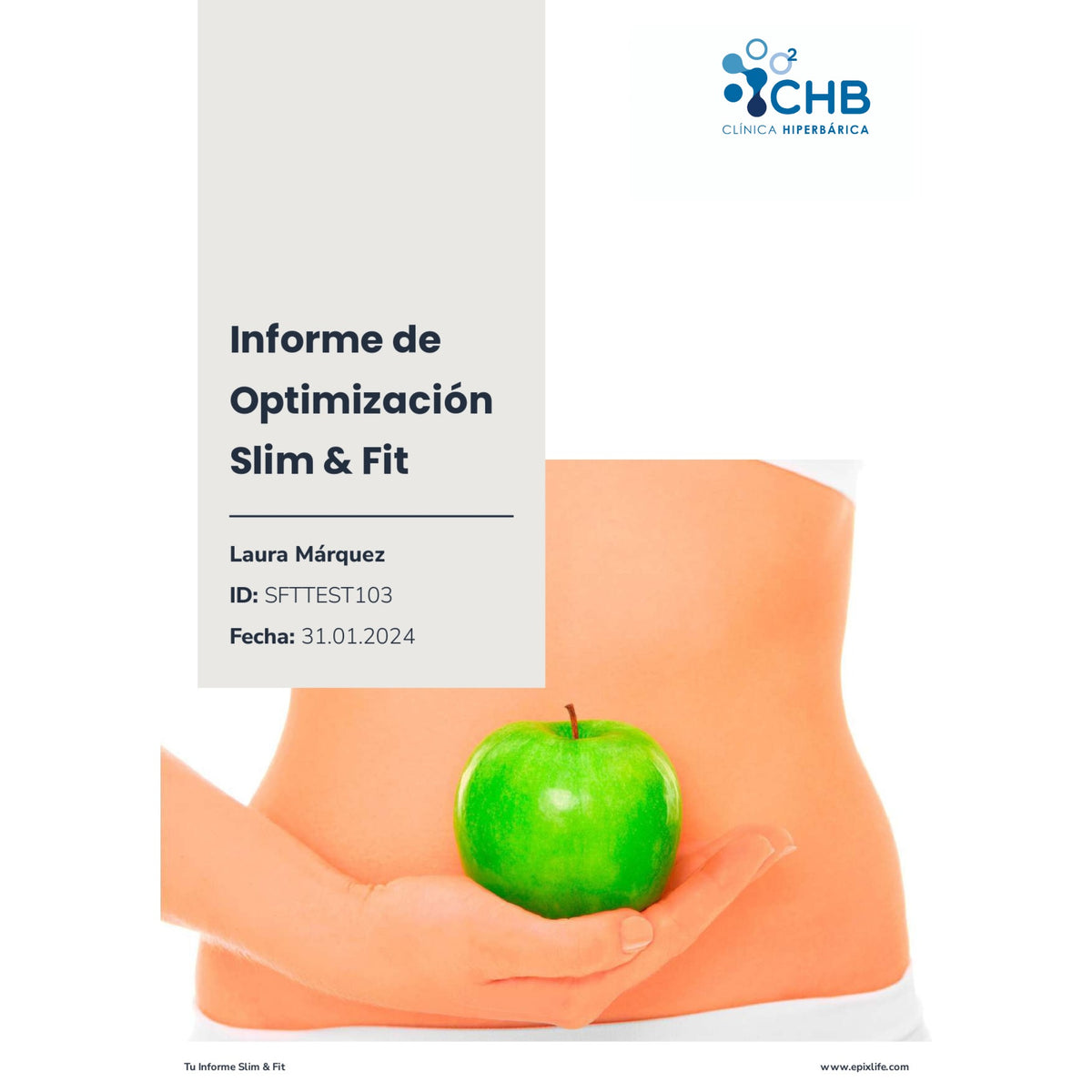 Portada del Informe de Optimización Epigenética Slim & Fit
