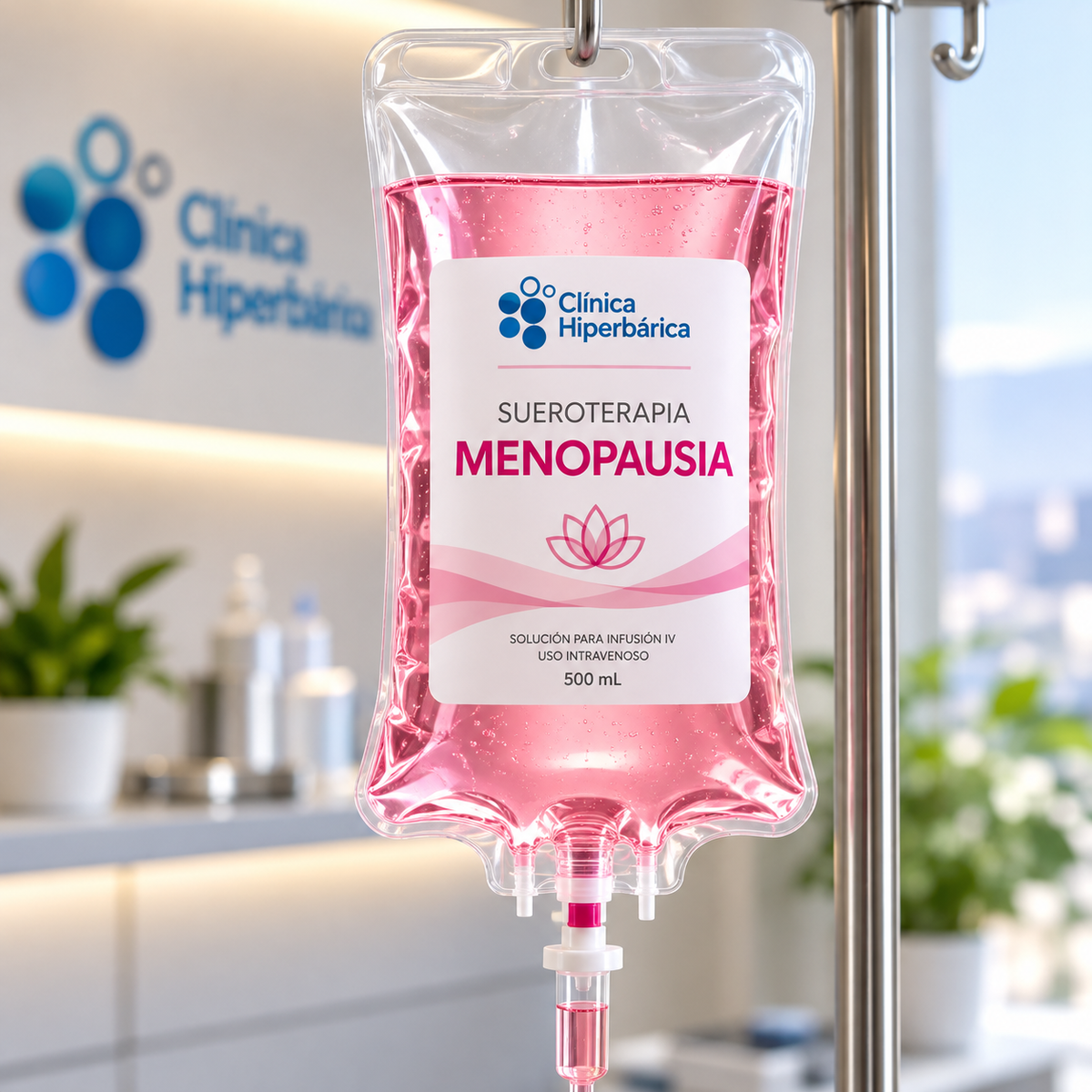 Suero endovenoso Menopausia de Clínica Hiperbárica