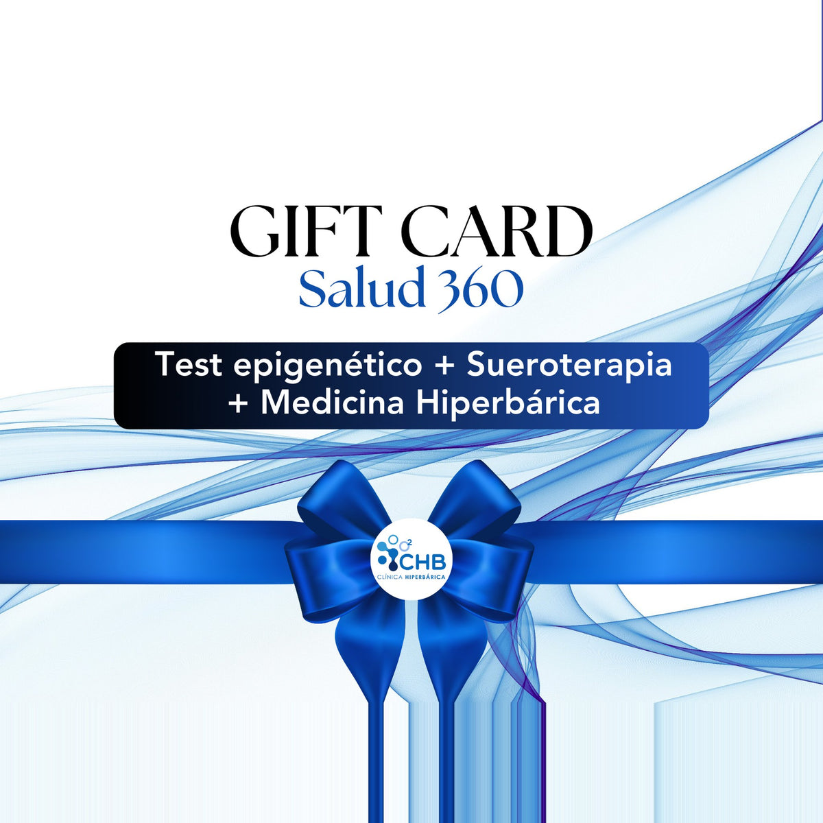 Gift Card Salud 360: test epigenético, sueroterapia y medicina hiperbárica
